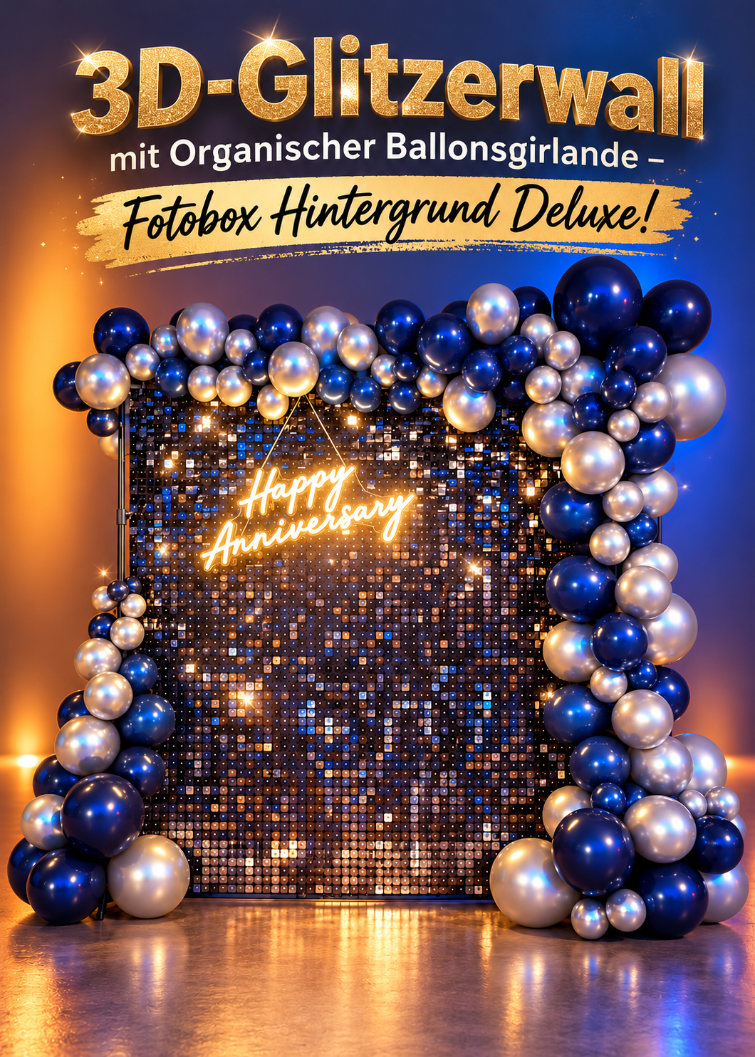 3D-Glitzerwall-mit-Ballon-Girlande-FotoboxHamburg.com